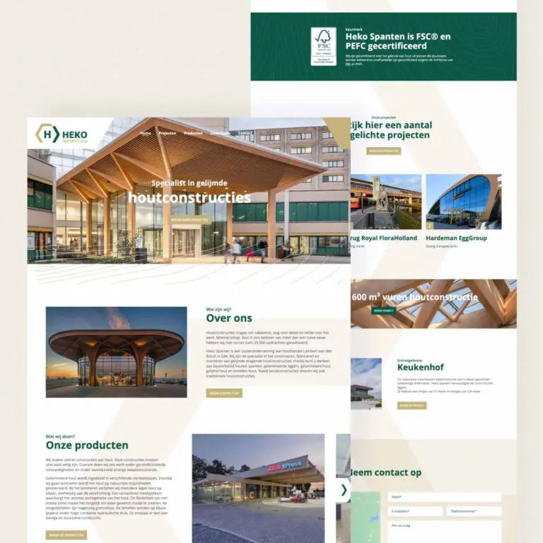 Nieuwe website voor Heko Spanten