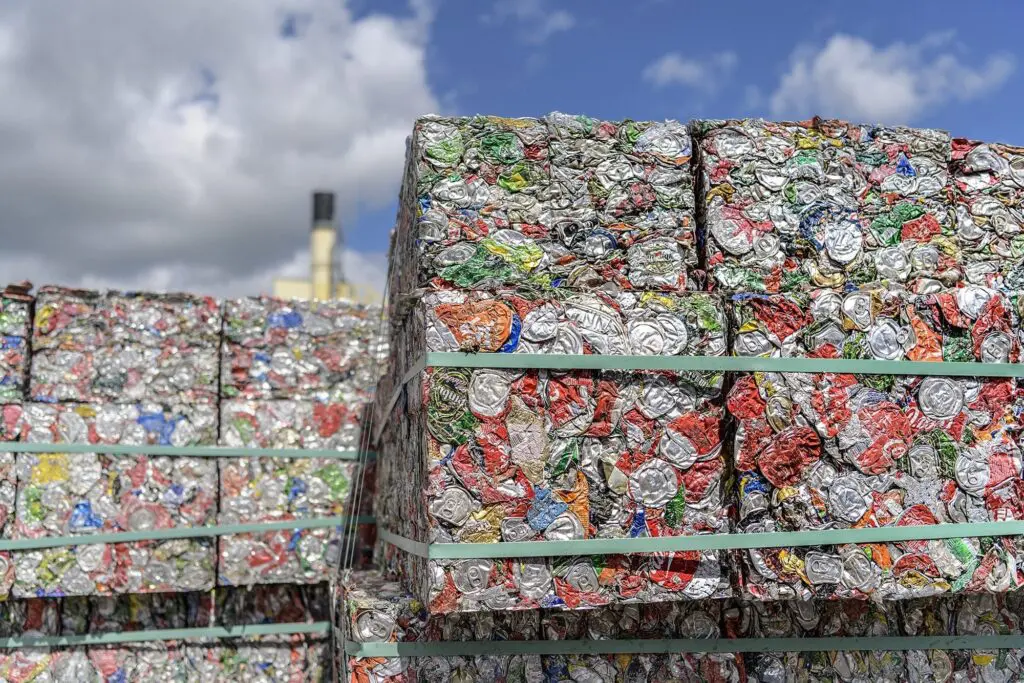 ECCGlobalSurvey3 Bales Of Recycled Aluminium Cans Ready To Be Turned Into New Cans