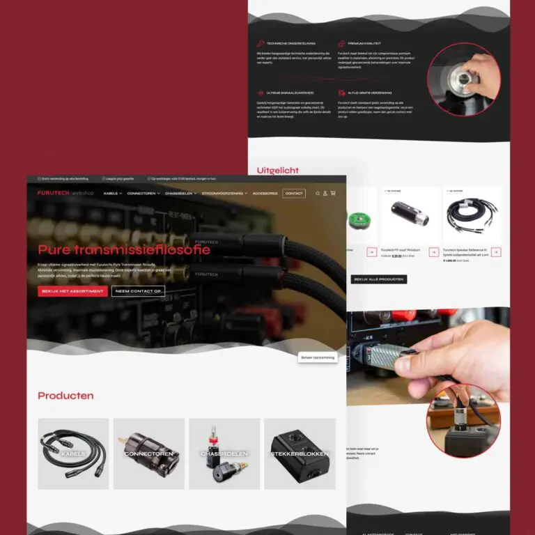 Ontwikkeling nieuwe webshop voor audiospecialist