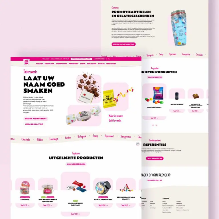 Intersweets – Een smakelijke website met slimme inkoopactie