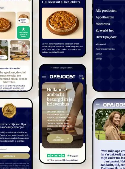 Webdesign webshop Opa Joost