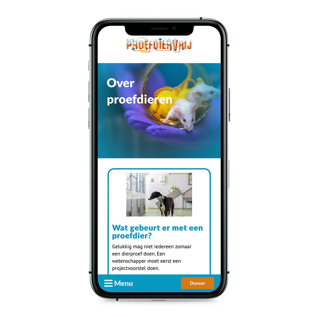 Proefdiervrij Case Mockup Mobiel