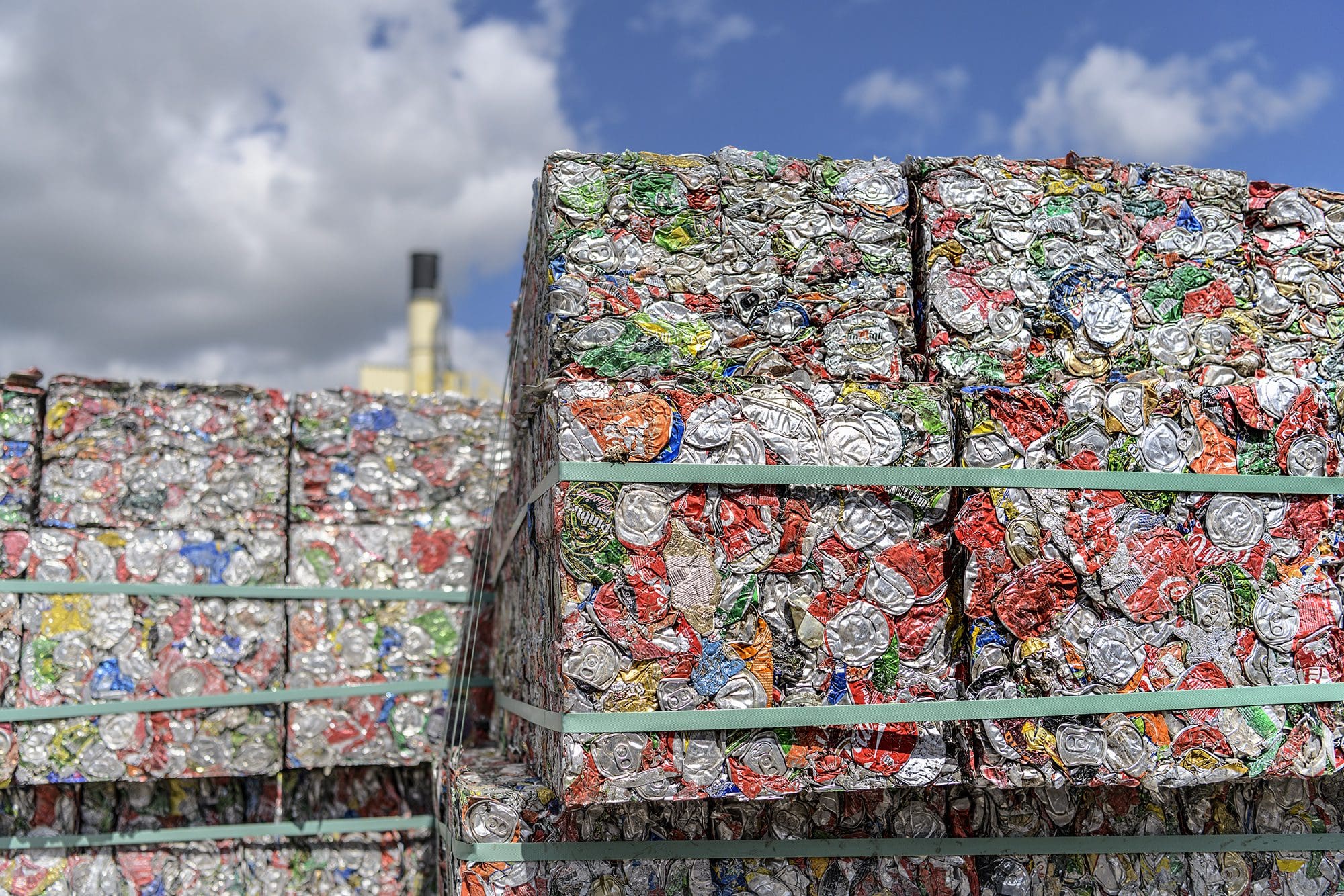 ECCGlobalSurvey3 Bales Of Recycled Aluminium Cans Ready To Be Turned Into New Cans